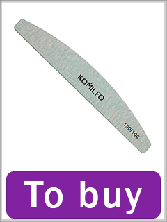 KOMILFO Half-Round File, Gray Grit